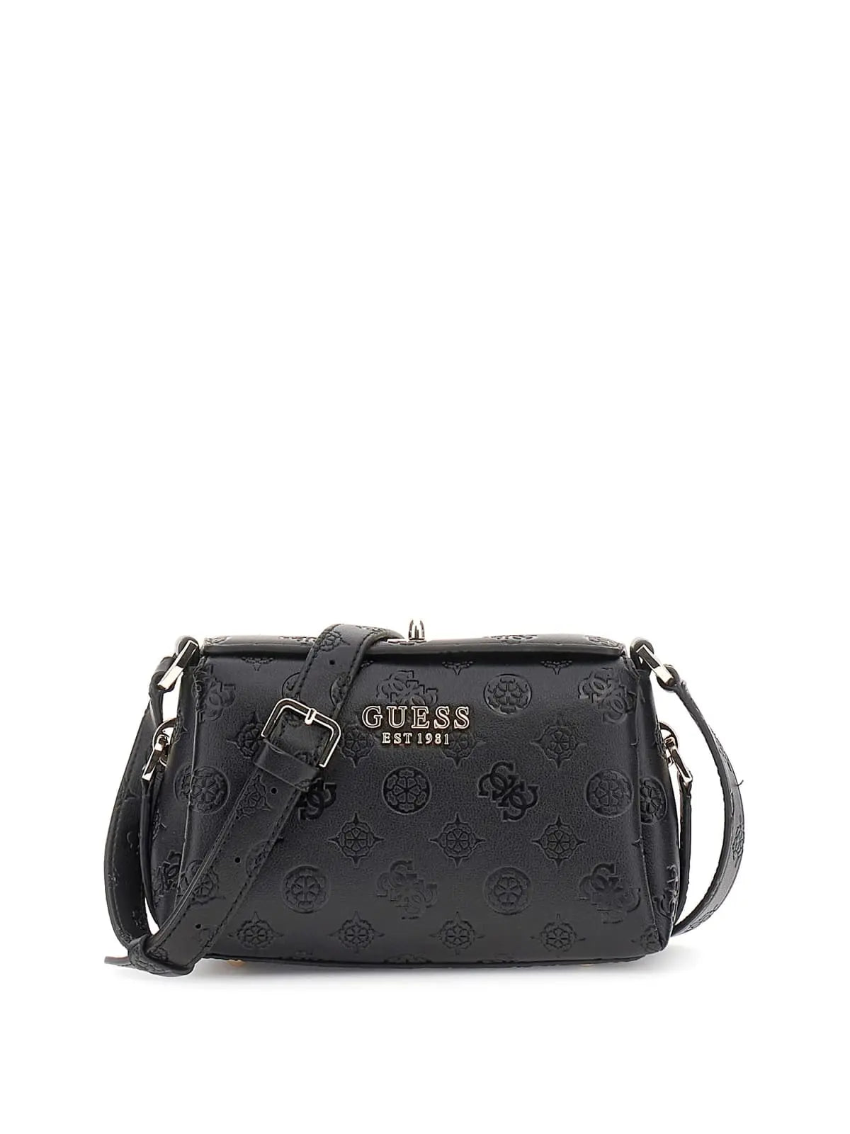 Guess Zarela Logo-Debossed Tote Bag in Black