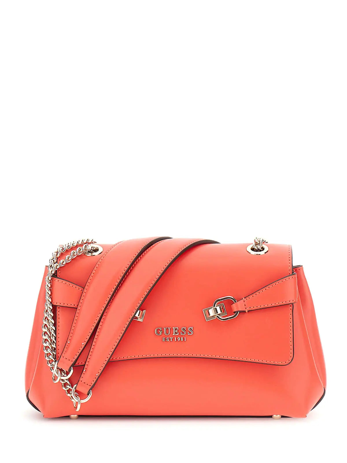 Shoulder Bag Guess Lorelei Girlfriend S Coral Red VG963921 Lucky