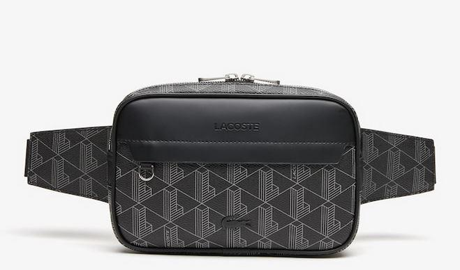 Lacoste petite sacoche The Blend Homme Monogram Noir Gris 