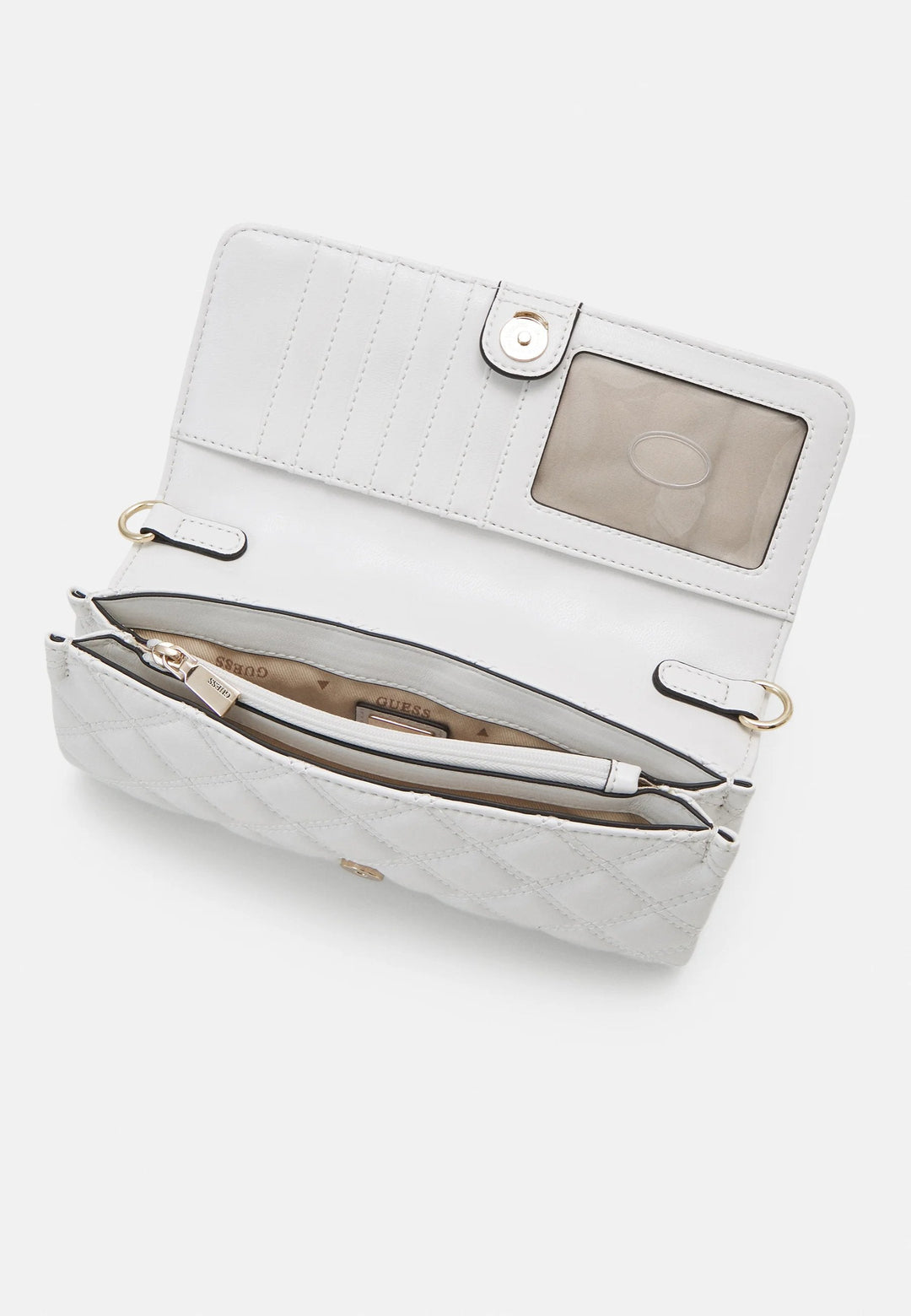 Borsa a tracolla Guess Spark Micro Mini Bianco