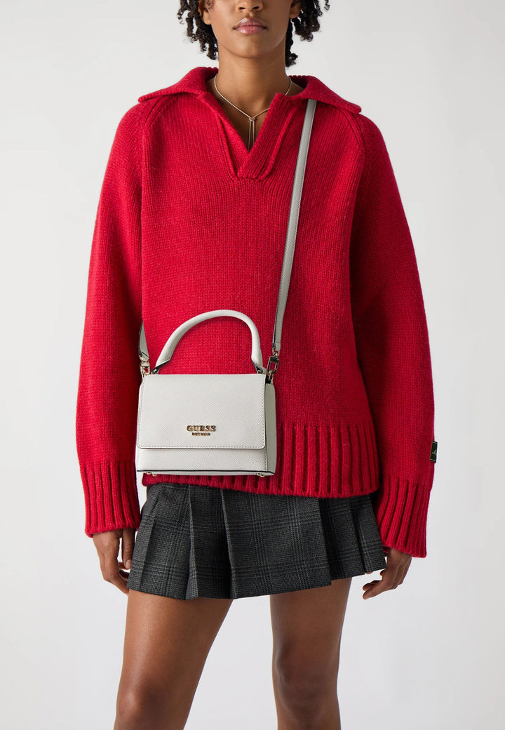 Guess Umhängetasche Bramina Small Off White