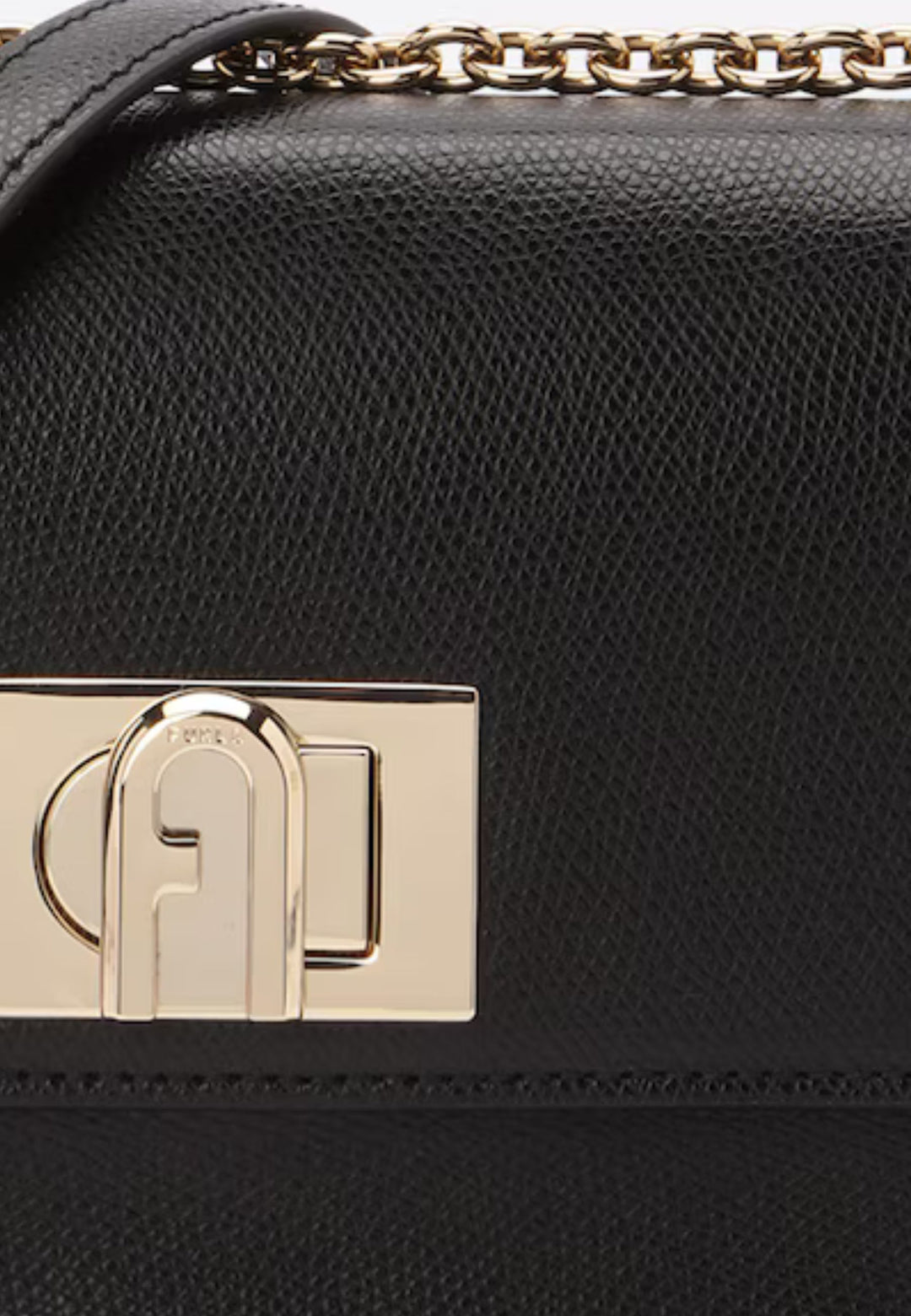 Furla Taška přes rameno Mini 1927 Kůže Černá