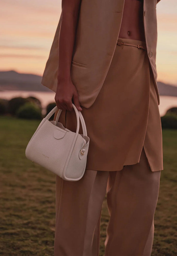 Lancaster Sac à main Aimantée S Ida Double 470-83 Ecru - In - Beige