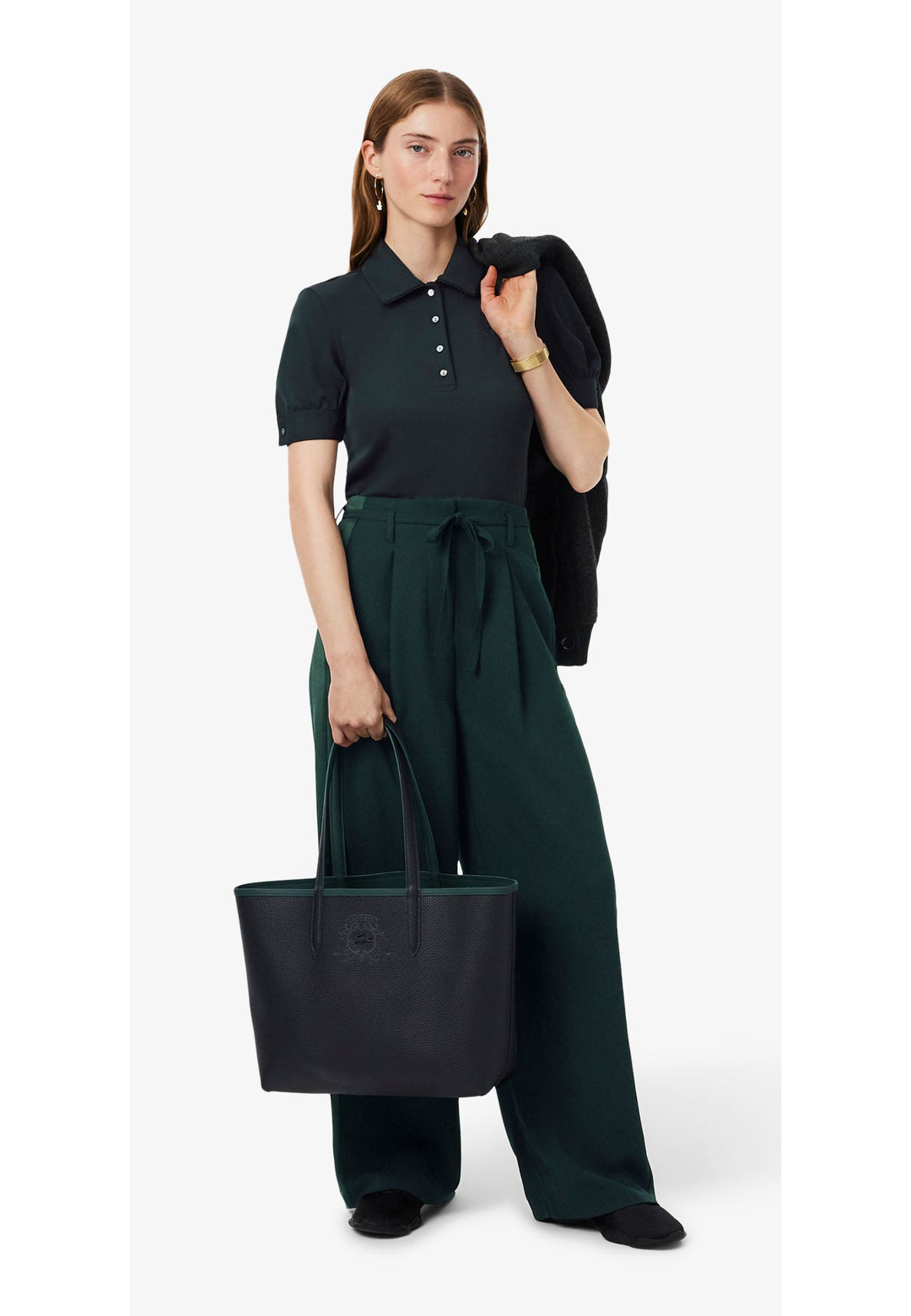 Lacoste Odwracalna torba tote z kopertówką Varech Merle