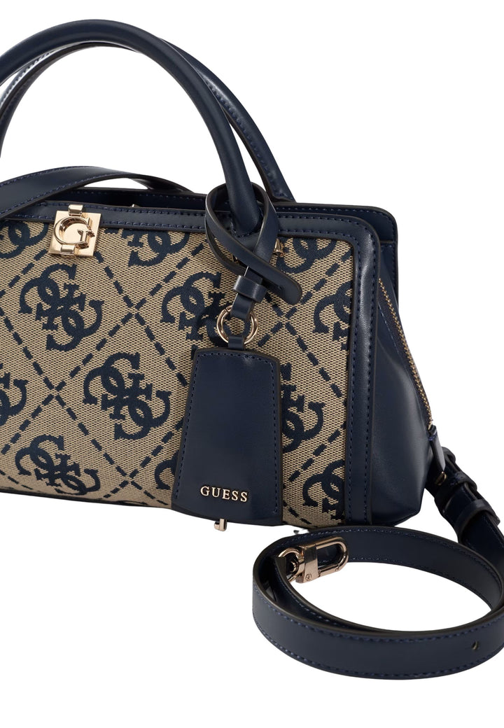 Guess Sac à Main Audrey Petit Monogramme Navy Logo