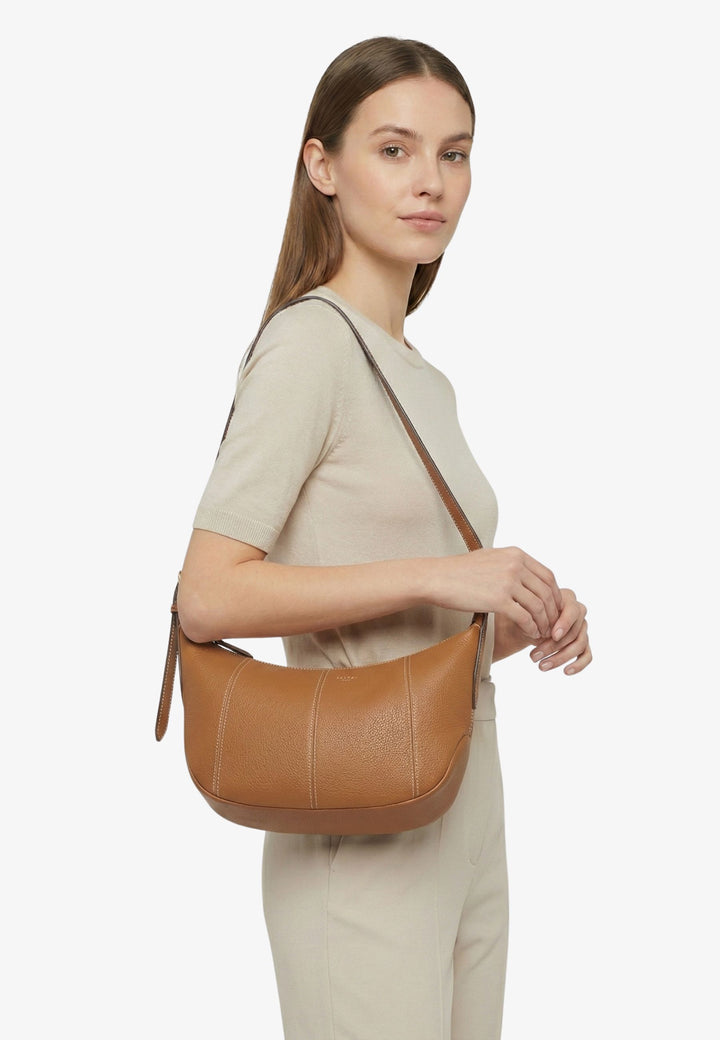 Lancel Torba Na Ramię Victoire Camel Damska A1399320TU