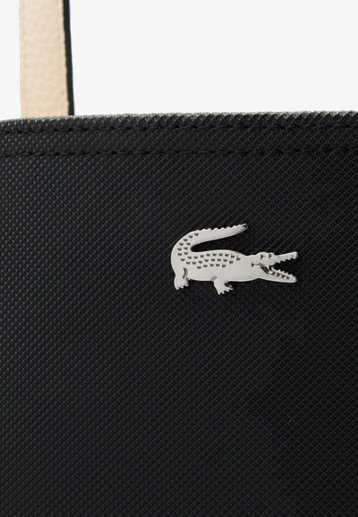 Sac Cabas Anna Lacoste NF2142AA Noir Farine
