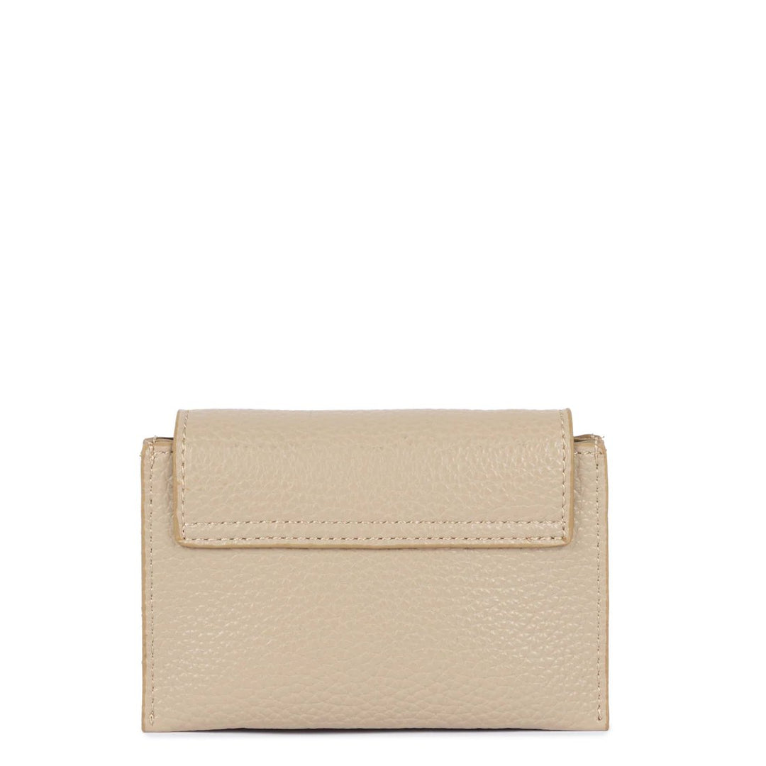 Lancaster Porte-Cartes Maya Double Kba Cuir Beige Foncé