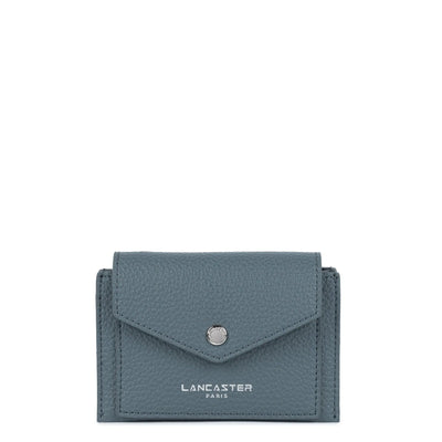 Porte Cartes Bleu Givré 