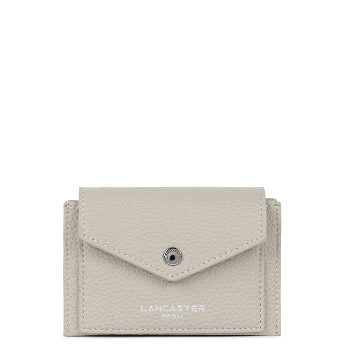 Lancaster Porte-monnaie A rabat avec pression Maya Double KBA 117-010 Ivoire