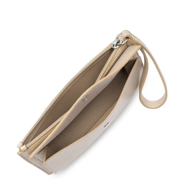 Lancaster Pochette Zippé Maya Double KBA 117-011 Beige Foncé