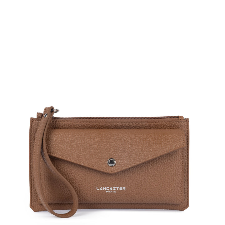 Lancaster Pochette Zippé Maya Double KBA 117-011 Moka