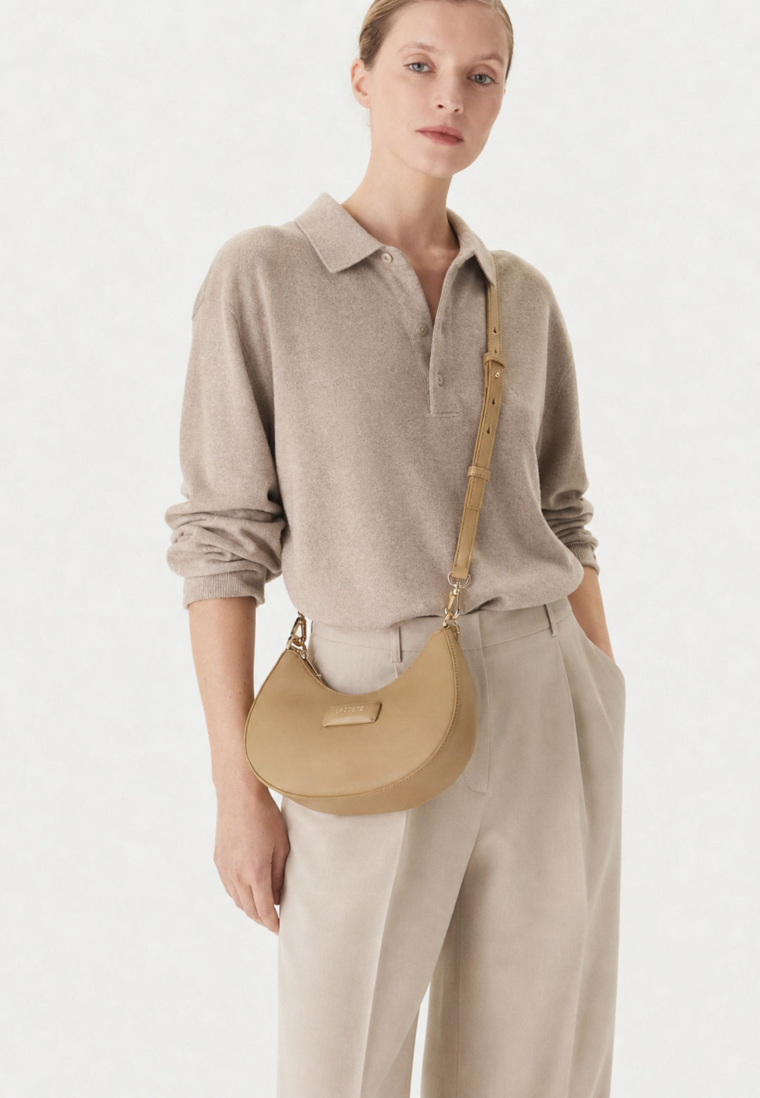 Lacoste Mala de mão Lacoste Casual NF5154AU Tan