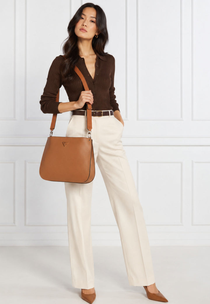 Guess Sac Bandoulière Emiliya Cognac
