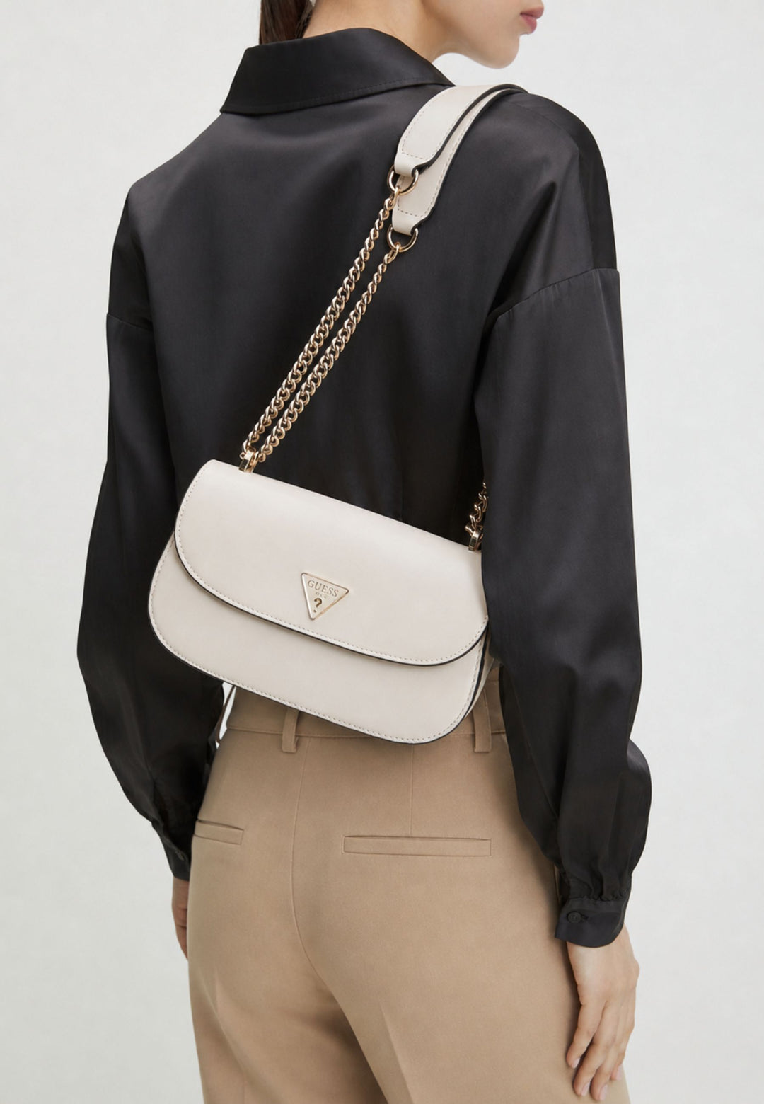 Guess Sac Bandoulière Daryna 2 Comp Satche Bone