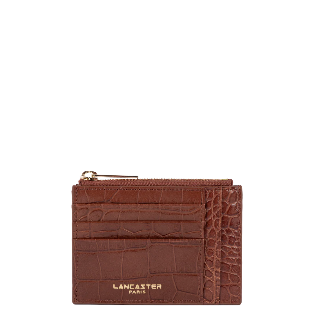 Lancaster Vetoketjullinen korttikotelo Exo 124-16 Kastanja