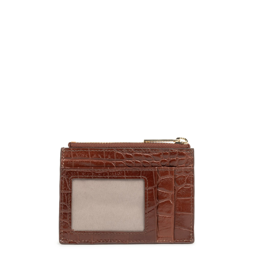Lancaster Porte-cartes Zippé Exo 124-16 Marron