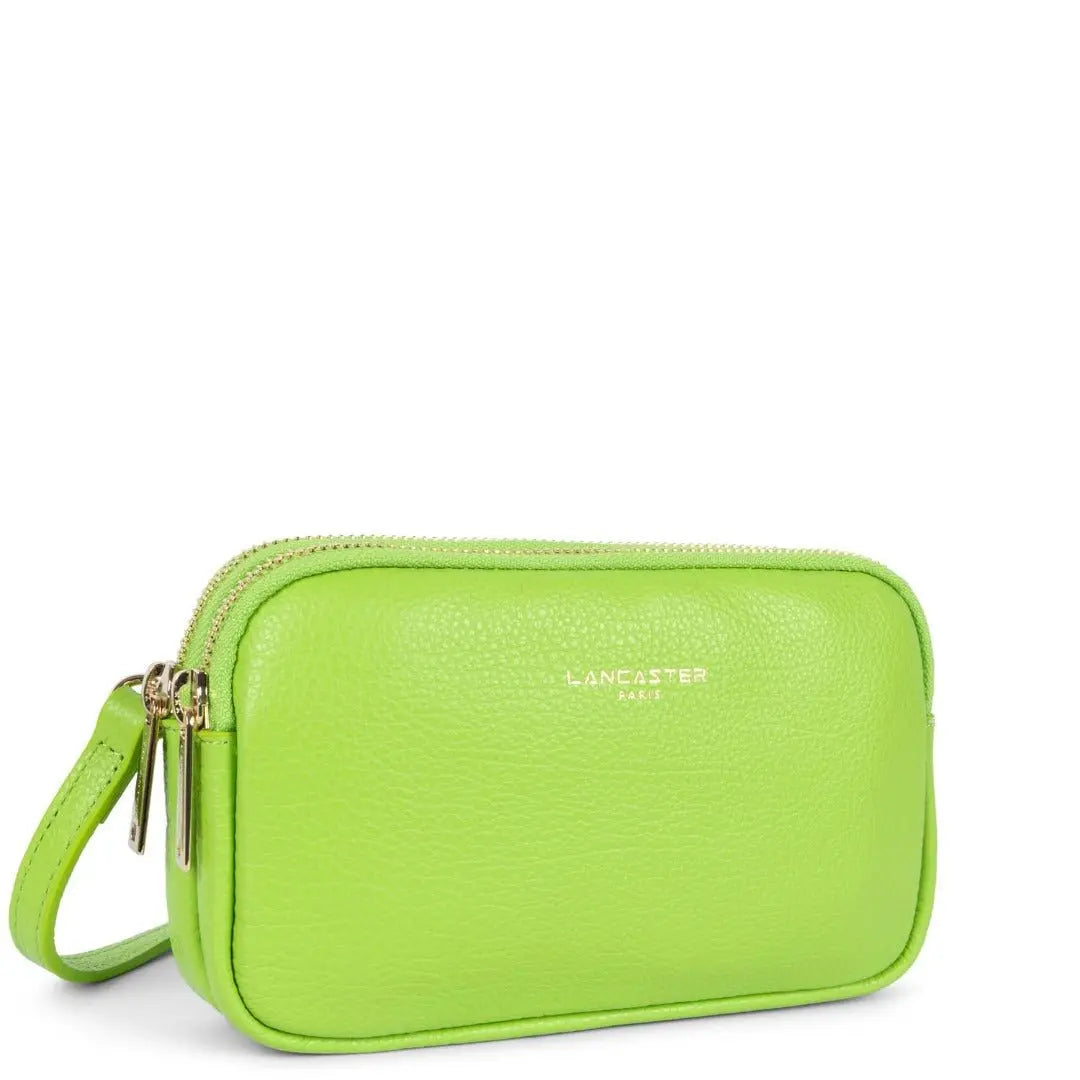 Double pochette Zippé Dune Lancaster 129-30 Pomme