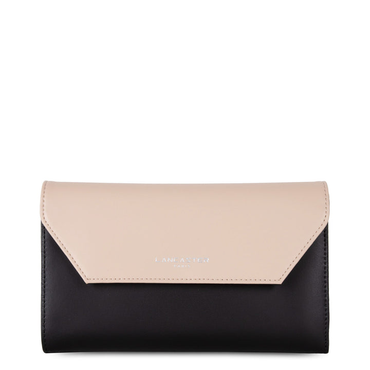 Lancaster Compagnon dos à dos A rabat avec pression Smooth 137-04 Noir - Nude Clair - Nude Foncé