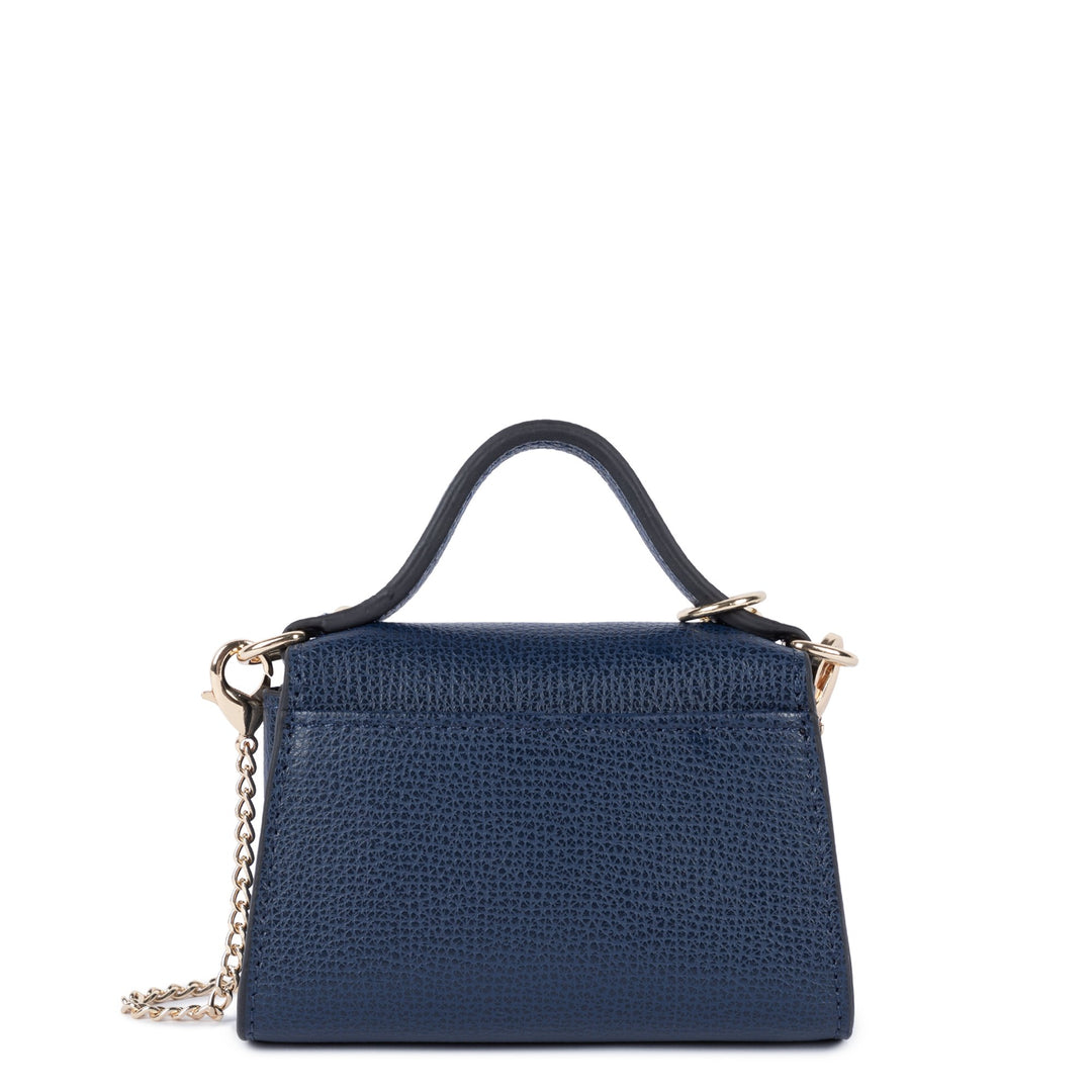 Lancaster Porte-monnaie A rabat avec pression Sierra PM 138-010 Bleu Foncé