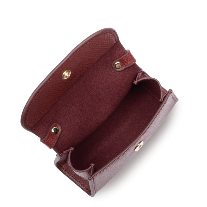 Lancaster Portmonetka z klapką na zatrzask Sierra PM 138-010 Bordeaux