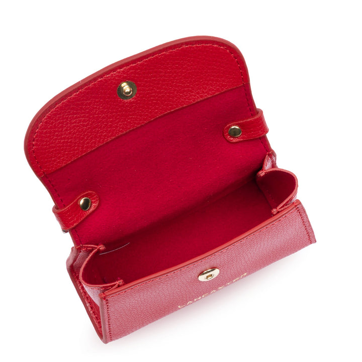 Lancaster Porte-monnaie A rabat avec pression Sierra PM 138-010 Rouge