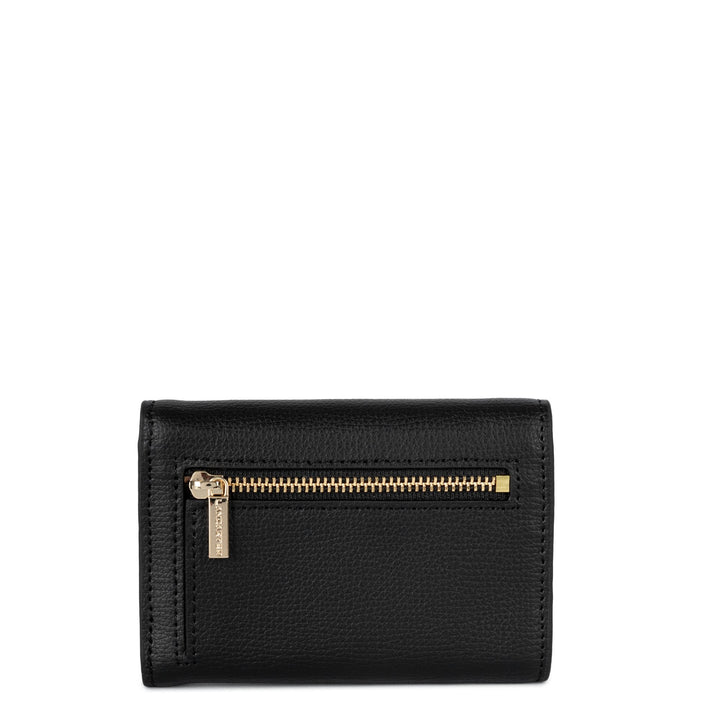 Lancaster Portefeuille A rabat avec pression Sierra PM 138-014 Noir