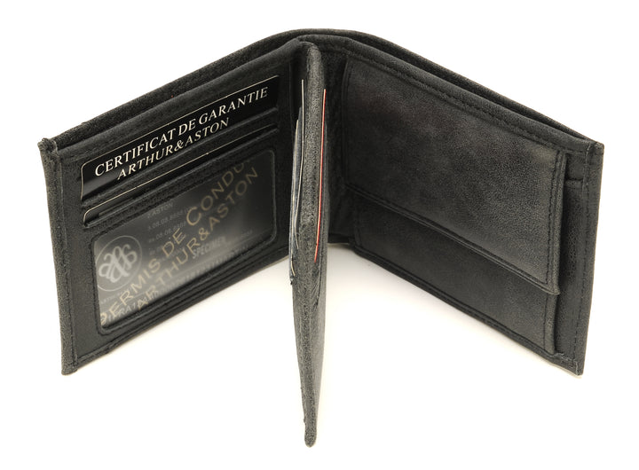 Arthur & Aston Portefeuilles Mixte, Homme, Femme 1438-126 Noir