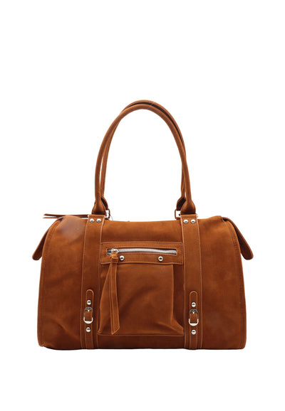 Flora and Co F7509 Camel Shopping Bag
