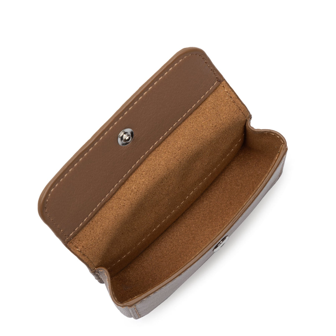 Lancaster Porte-cartes A rabat avec pression Soft PM 176-001 Camel