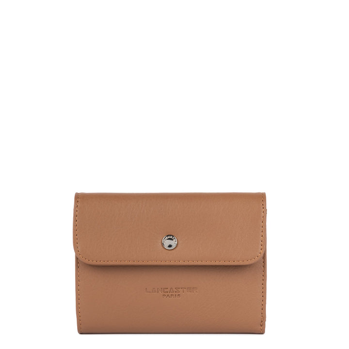 Lancaster Portefeuille A rabat avec pression Soft PM 176-002 Camel