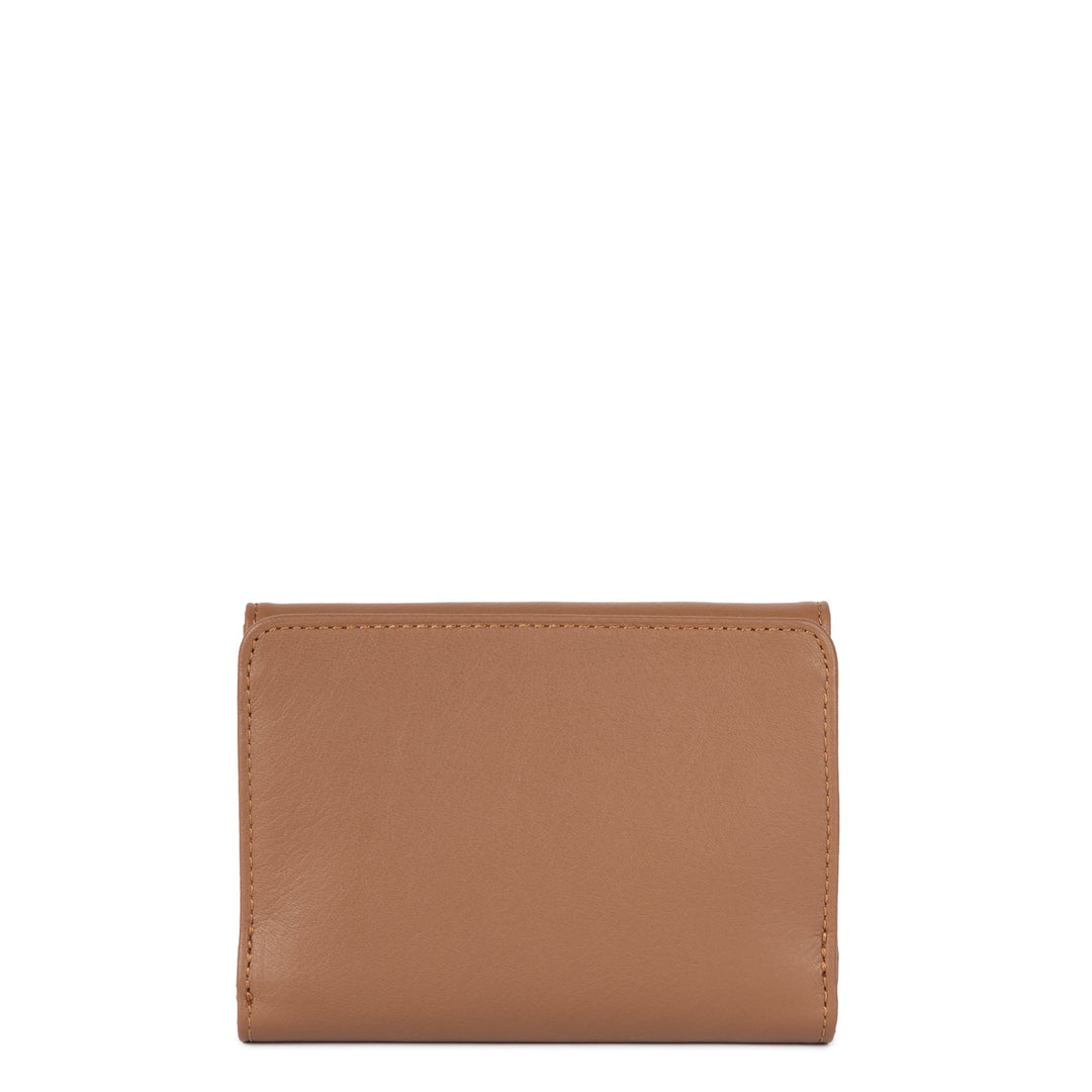 Lancaster Portefeuille A rabat avec pression Soft PM 176-002 Camel