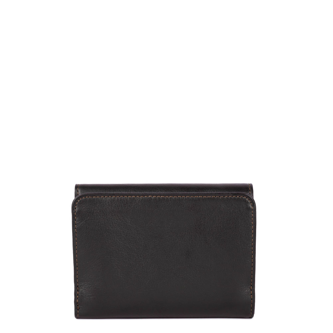 Lancaster Portemonnee Soft PM 176-002 Zwart/Bruin