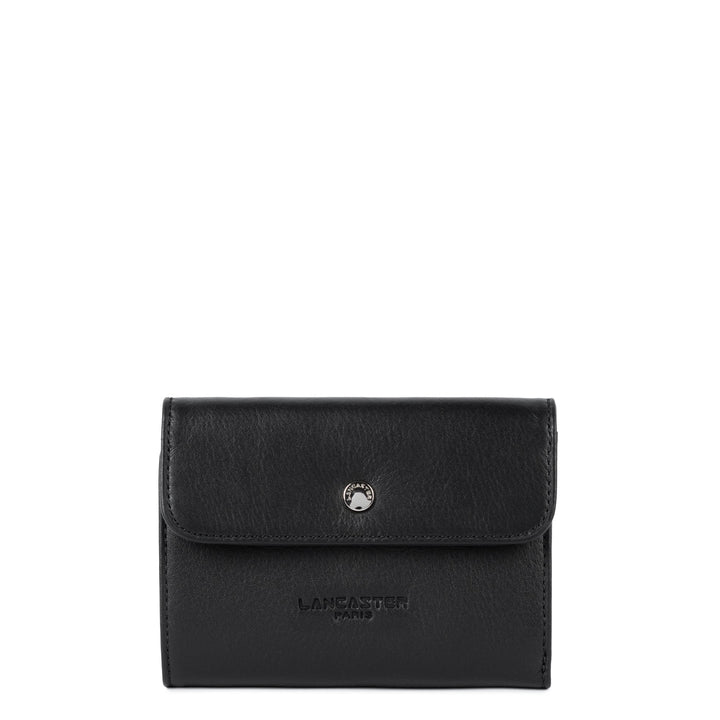 Lancaster Wallet A flap with snap Soft PM 176-002 Black