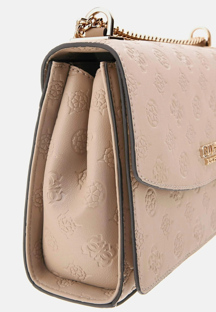 Guess Kabelka cez rameno Zarela Luxury Satche Simply Taupe Logo PD966521