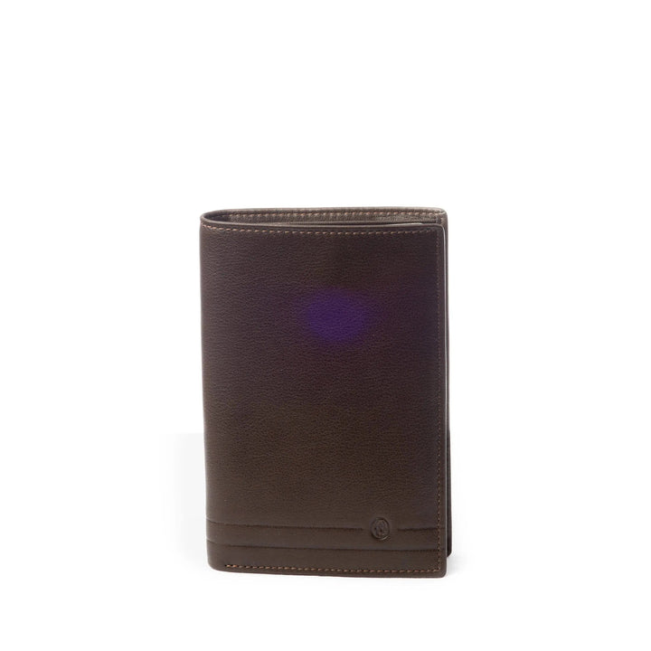 David William D5209 Leather Wallet Anti-Piracy Brown