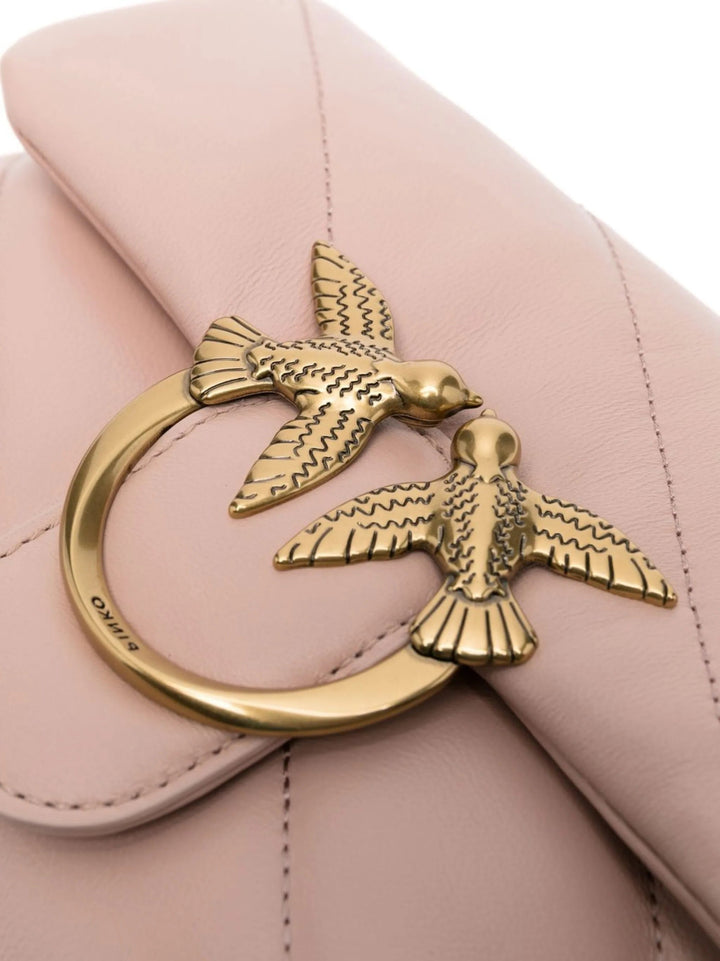 Pinko Love Puff Baby Flap Bag Cl Sheep Nappa Pink A0F2C79Q