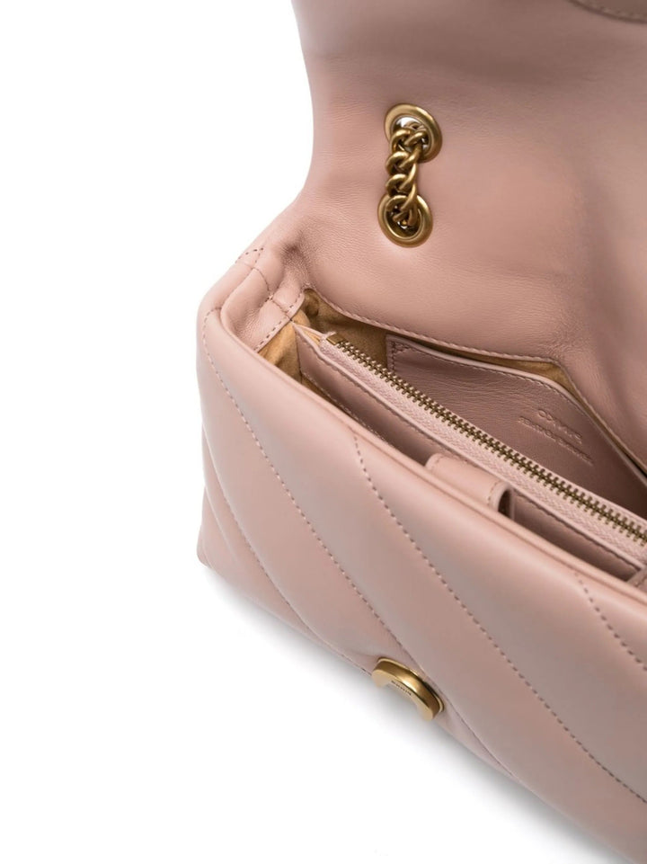 Pinko Love Puff Baby Flap Bag Cl Sheep Nappa Pink A0F2C79Q