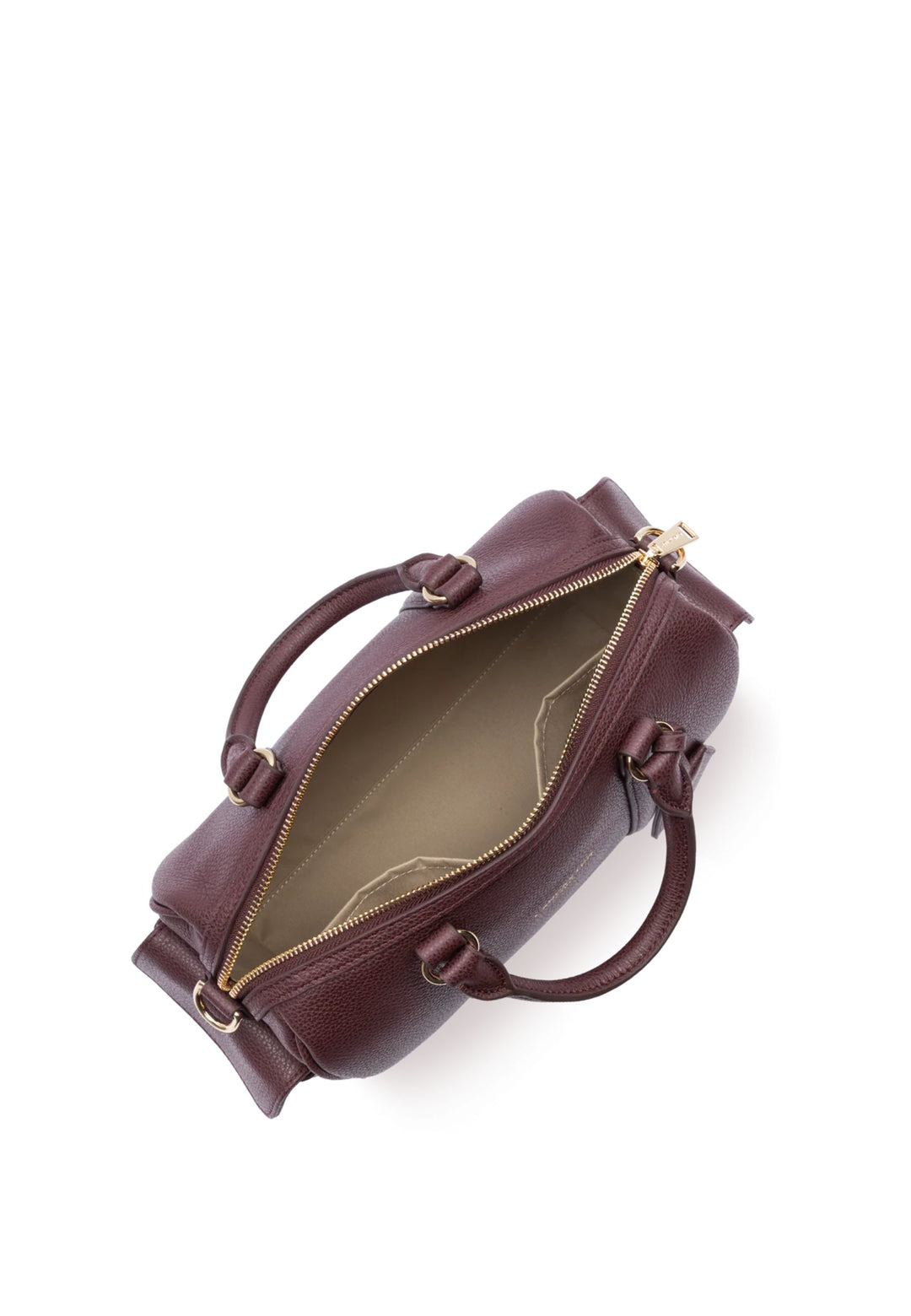 Lancaster Zipper Duffle Bag M Milano Ana 547-108 Bordeaux