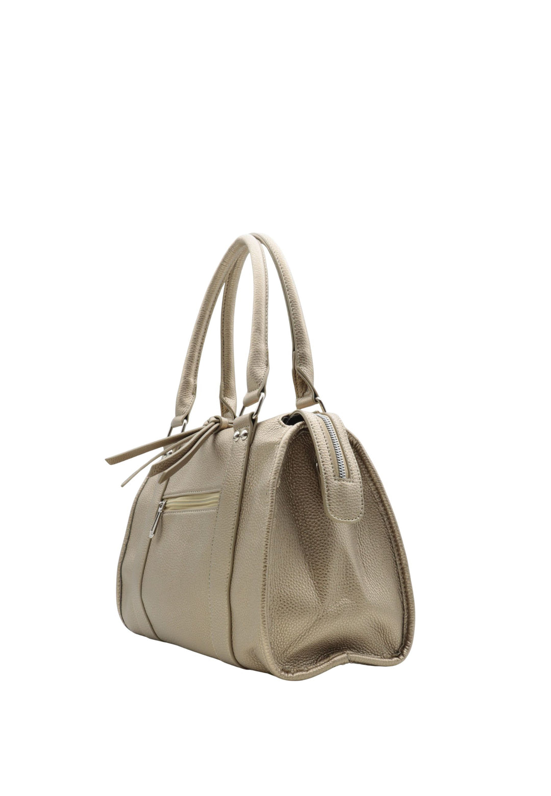 Shoppingväska Flora & Co F8531 Taupe Metal