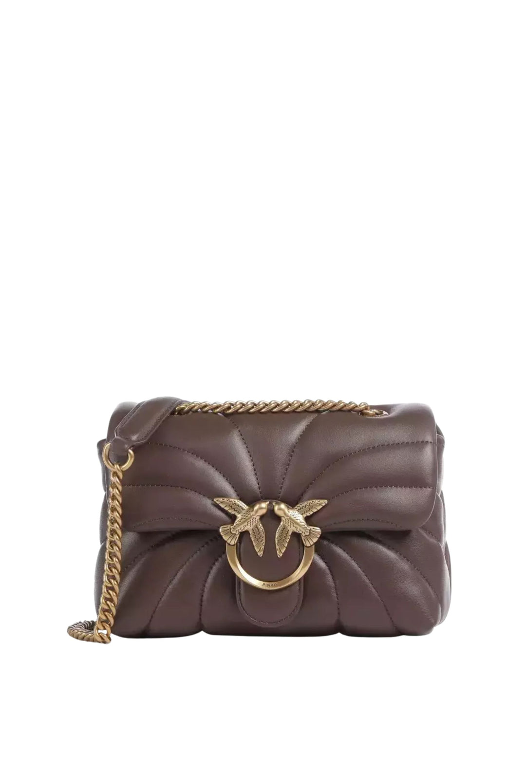 Pinko Väska Love Puff Mini Cl Fårskinn Nappa Brun A1EXL74Q