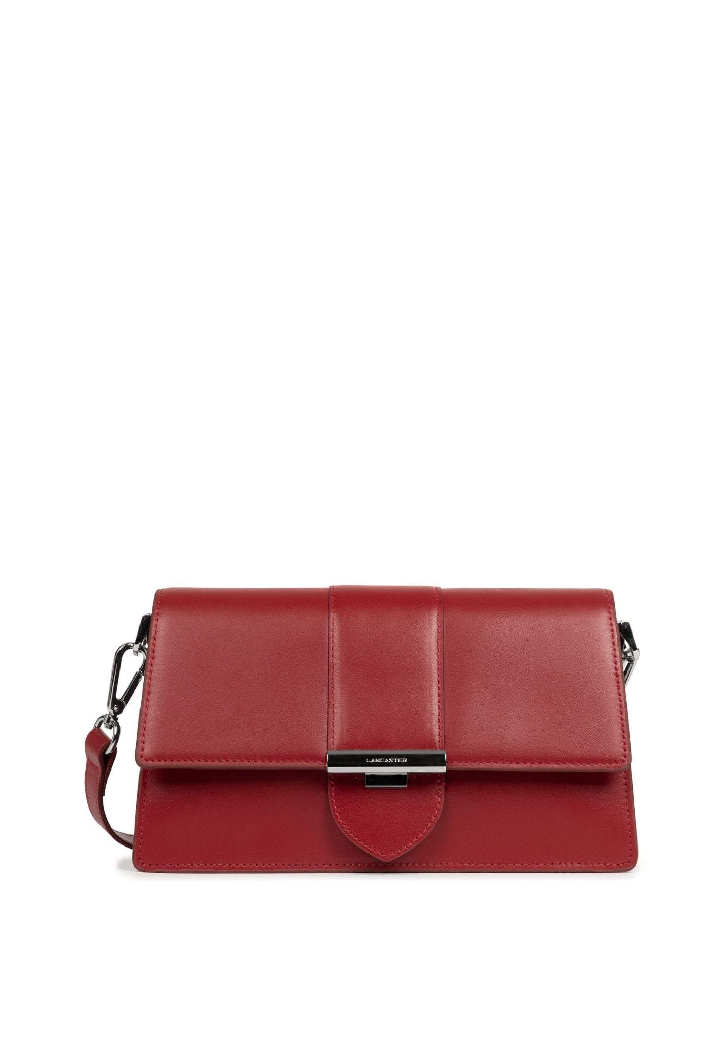 Lancaster Sac trotteur A rabat avec fermoir Paris Ily 531-017 Carmin