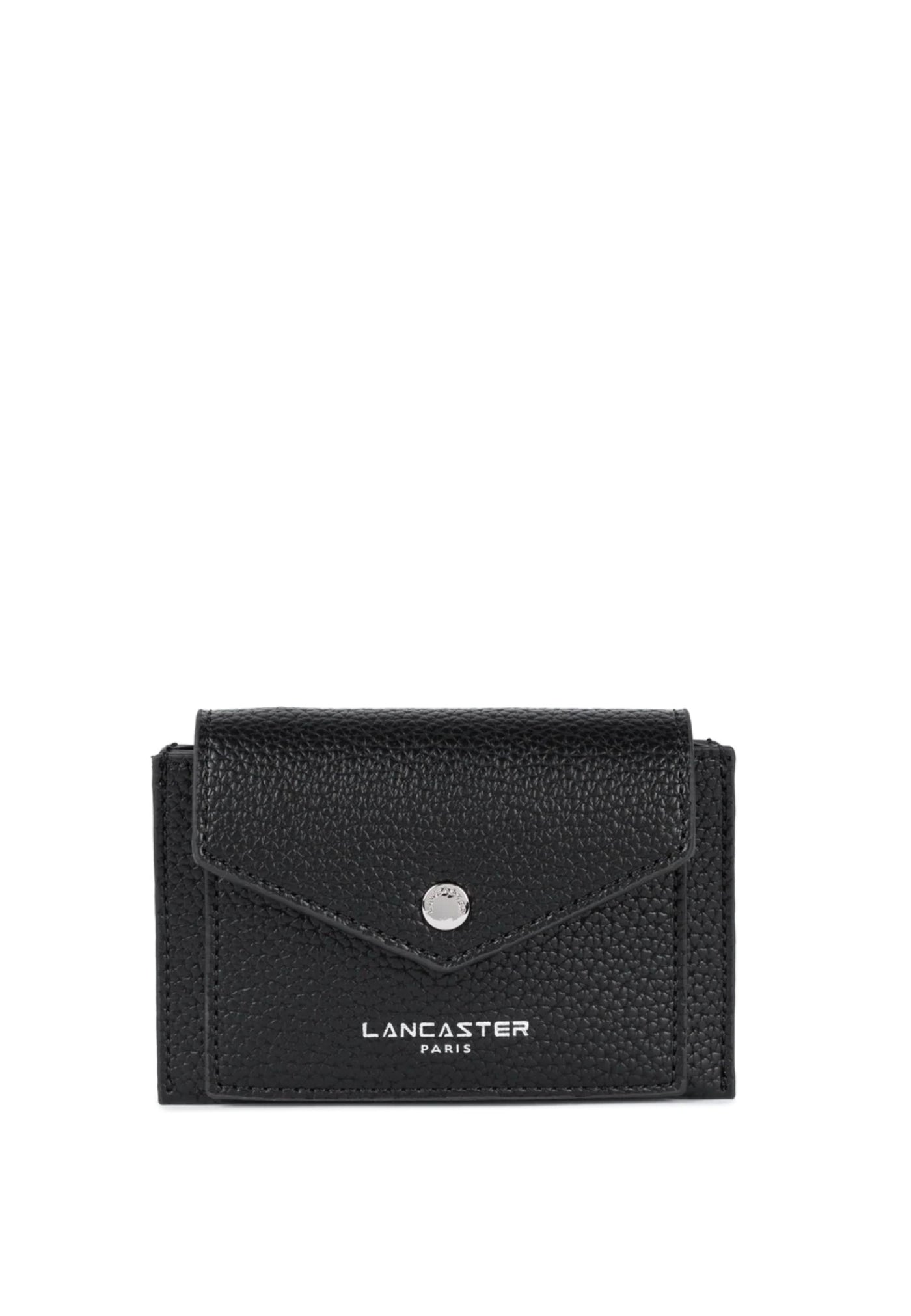 Lancaster Porte-cartes A rabat avec pression Maya Double KBA 117-010 Noir