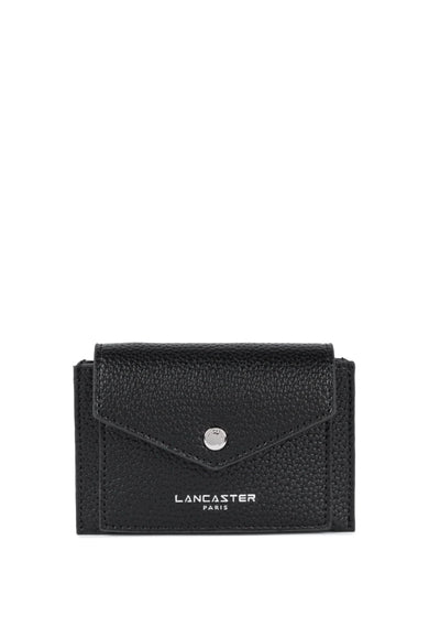 Lancaster Porte-cartes A rabat avec pression Maya Double KBA 117-010 Noir