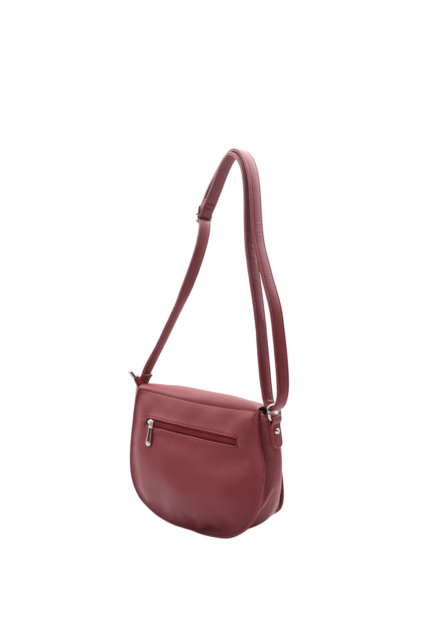 Kabelka přes rameno s klopou F7535 Flora & Co Bordeaux