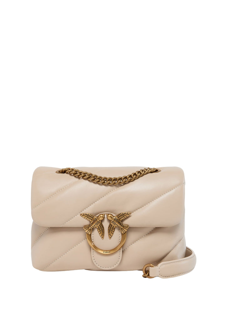 Pinko Mala Love Puff Mini Cl Sheep Nappa Bege A0F2C50Q