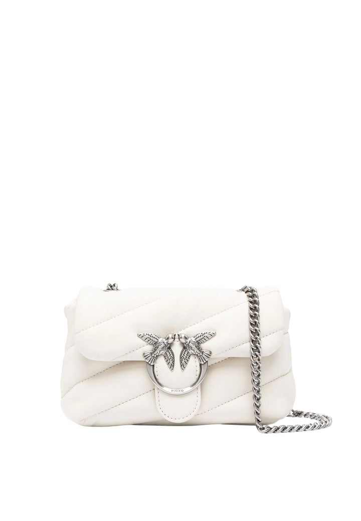 Pinko Borsa a Patta Love Puff Baby Cl Pecora Nappa Bianca A0F2Z14O