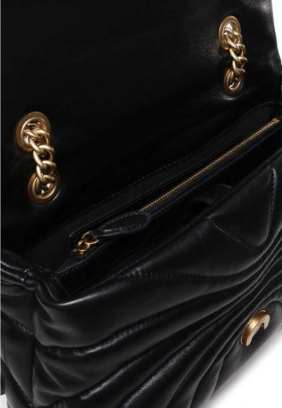 Pinko Håndtasker Love Puff Classic Cl Sheep Nap Sort A1EXZ99Q