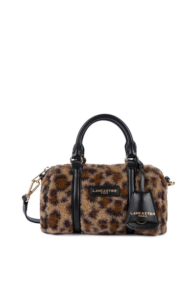 Lancaster Sac polochon Zippé Moumoute 518-053 Noir - Léopard