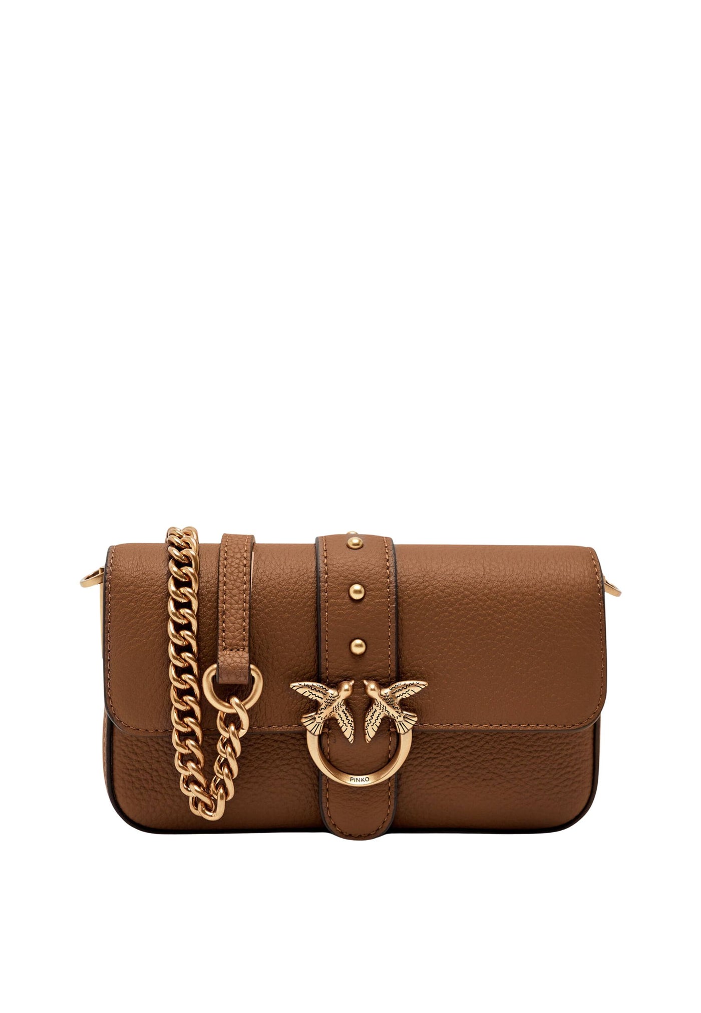 Pinko Sac Rabat Love One Slouchy Baby Bottalat Marron A2OXL17Q